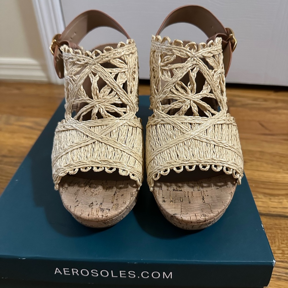 Aerosoles Catherina Women's Cream Woven Sandals